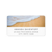 SandyビーチとFoamy Surf Address ラベル (正面)