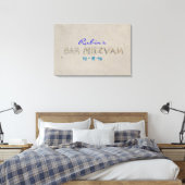 SANDYビーチバルミツワーメモリサインインボード キャンバスプリント (インサイチュ (寝室))