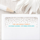 Sandyビーチリターンアドレスラベル ラベル (インサイチュ)