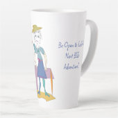 'Sandy' – ライフの次の大きな冒険ラテマグカップ カフェラテマグ (右アングル)