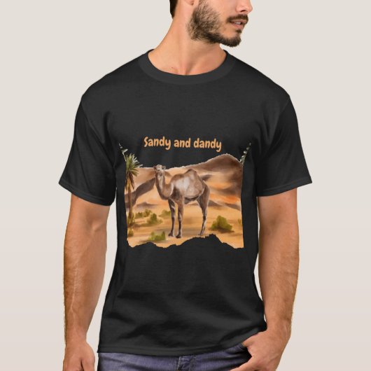 Sandy and Dandy desert hiking shirt gift Tシャツ (正面)