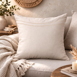 Sandy Champagne Waves Throw Pillow クッション