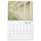 Sandy Footpaths & Picket Fences - 2026 Calendar カレンダー (2月 2027)