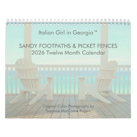 Sandy Footpaths & Picket Fences - 2026 Calendar カレンダー (カバー)
