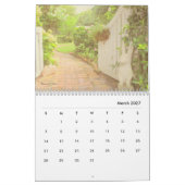 Sandy Footpaths & Picket Fences - 2026 Calendar カレンダー (3月 2027)