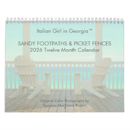 Sandy Footpaths & Picket Fences - 2026 Calendar カレンダー