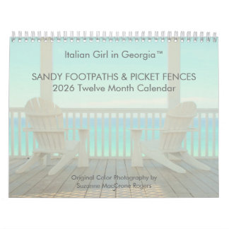 Sandy Footpaths & Picket Fences - 2026 Calendar カレンダー