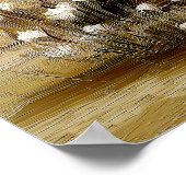 Sandy Meadow Wildflowers #3 – Warm Botanical Art ポスター (角)