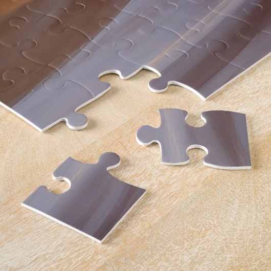 Sandy Paws Bernese Mountain Dog on Beach Sunset  ジグソーパズル (側面)