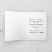 Sandy Paws & Christmas Cheer – Yorkie at the Beach カード (内部)