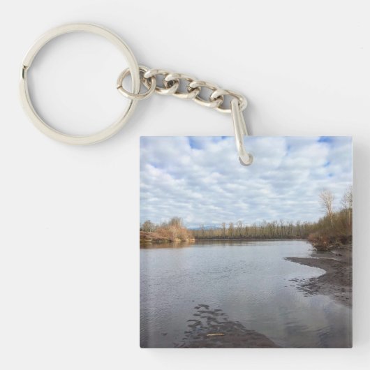Sandy River, Troutdale, Oregon Poster Magnet キーホルダー (正面)