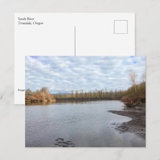Sandy River, Troutdale, Oregon Poster Mouse pad ポストカード (正面/裏面)