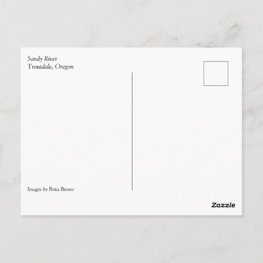 Sandy River, Troutdale, Oregon Poster Mouse pad ポストカード (裏面)
