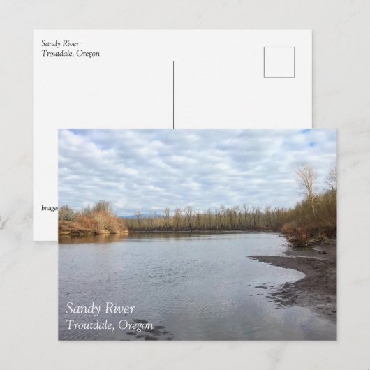Sandy River, Troutdale, Oregon Poster Mouse pad Po ポストカード (正面/裏面)