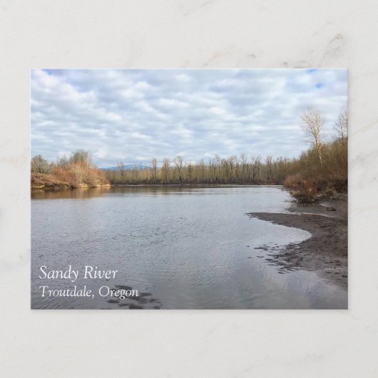 Sandy River, Troutdale, Oregon Poster Mouse pad Po ポストカード (正面)