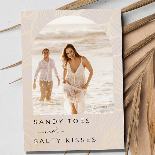 Sandy Toes Archフォトビーチ結婚式日付の保存 セーブザデート
