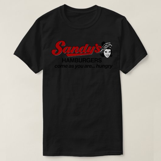 Sandys Hamburgers Fast Food Drive In 2 Tシャツ (デザイン正面)