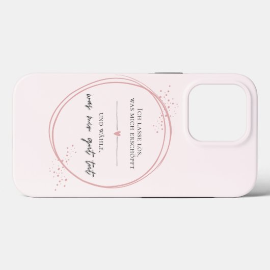 Sanftes Loslass-Affirmation Case-Mate iPhoneケース (裏面 (横))