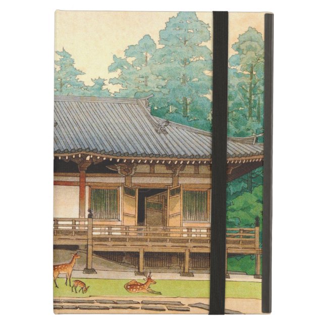 Sangatsu寺院のMori Masamotoのukiyo-e iPad Airケース (正面(閉時))