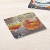 Sangria and Sunshine スクエアペーパーコースター (アングル)