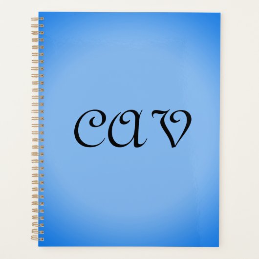 Sangria Cornflower Blue  プランナー手帳 (正面)