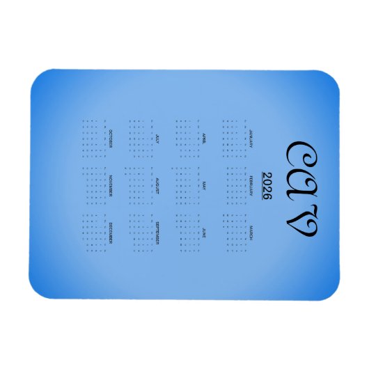 Sangria Cornflower Blue  マグネット (横)