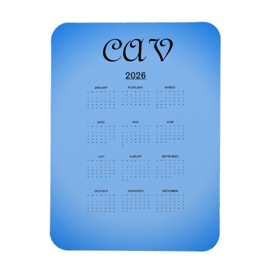 Sangria Cornflower Blue マグネット (縦)