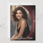 Sangria Shine Autograph Card for Pageants 招待状 (正面)