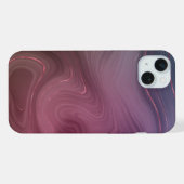 Sangria Strata | 落ち着いたピンクとパープルのラグジュアリーアゲート iPhoneケース (裏面横)
