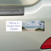 Sanibelのビーチへの入口 バンパーステッカー (車上)