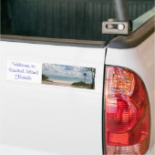 Sanibelのビーチへの入口 バンパーステッカー (トラック上)