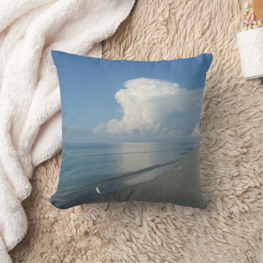 Sanibelの島の海岸の枕 クッション (ブランケット)