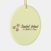 Sanibelの島の貝 セラミックオーナメント (右)