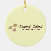Sanibelの島の貝 セラミックオーナメント (裏面)
