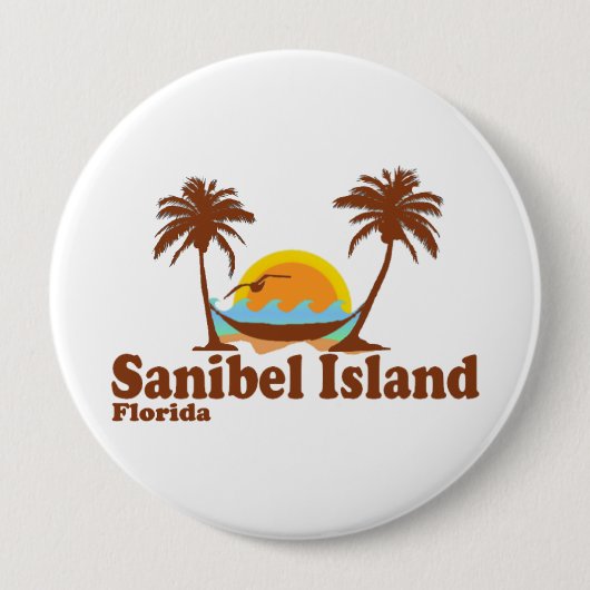 Sanibelの島 缶バッジ (正面)