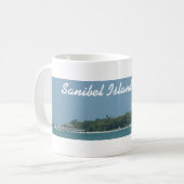 Sanibelの灯台ビーチのマグ コーヒーマグカップ (正面左)