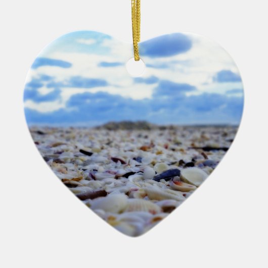 Sanibelの貝 セラミックオーナメント (正面)
