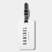 Sanibelフロリダ ラゲッジタグ (正面縦)