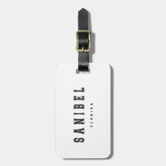 Sanibelフロリダ ラゲッジタグ (正面縦)