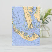Sanibel Captiva Nautical 5x7 Big Postcard (スタンド正面)