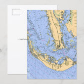 Sanibel Captiva Nautical 5x7 Big Postcard (正面/裏面)