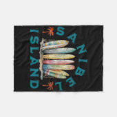 Sanibel Island  フリースブランケット (正面(横))