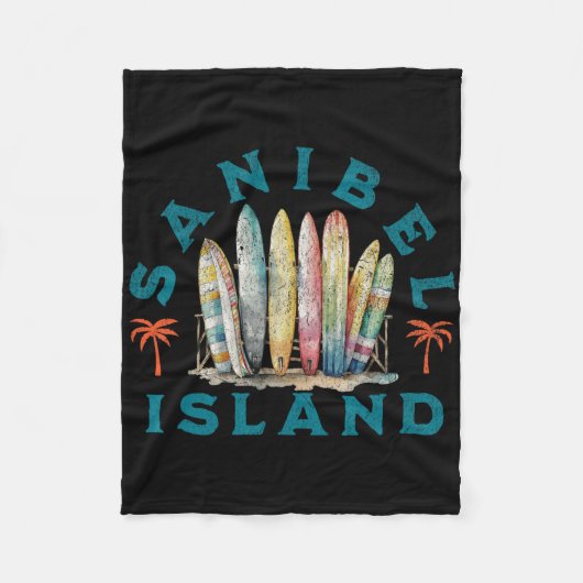 Sanibel Island  フリースブランケット (正面)