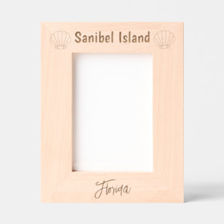 Sanibel Island Florida Laser Engraved Frame レーザー彫刻フレーム
