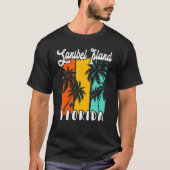 Sanibel Island Palm Trees Beach Florida Vacation F Tシャツ (正面)