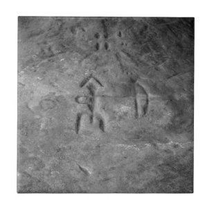 Sanilacの岩石彫刻ミシガン州ハンター タイル
