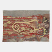 Saniteia by Gustavクリムトヴィンテージアールヌーボー キッチンタオル (横)