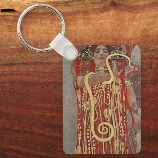 Saniteia by Gustavクリムトヴィンテージアールヌーボー キーホルダー (正面)
