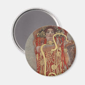 Saniteia by Gustavクリムトヴィンテージアールヌーボー マグネット (正面/裏面)