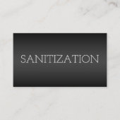 Sanitization Disinfectant Black 名刺 (正面)